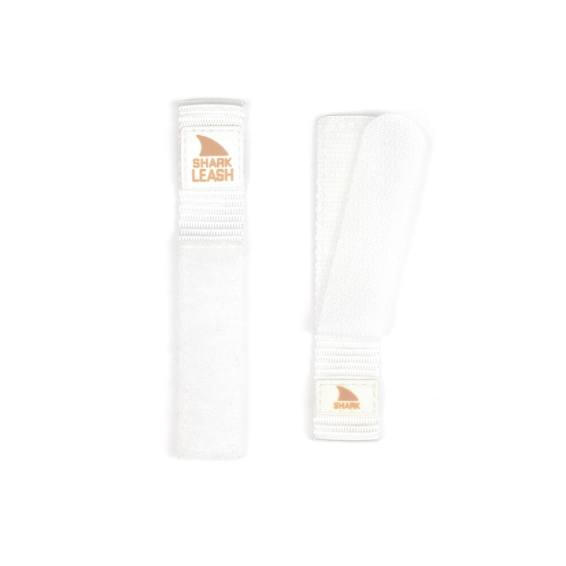 Two Freestyle STRAP KIT - LEASH - WHITE DOLPHIN straps, one displayed open and one closed, shown on a white background.