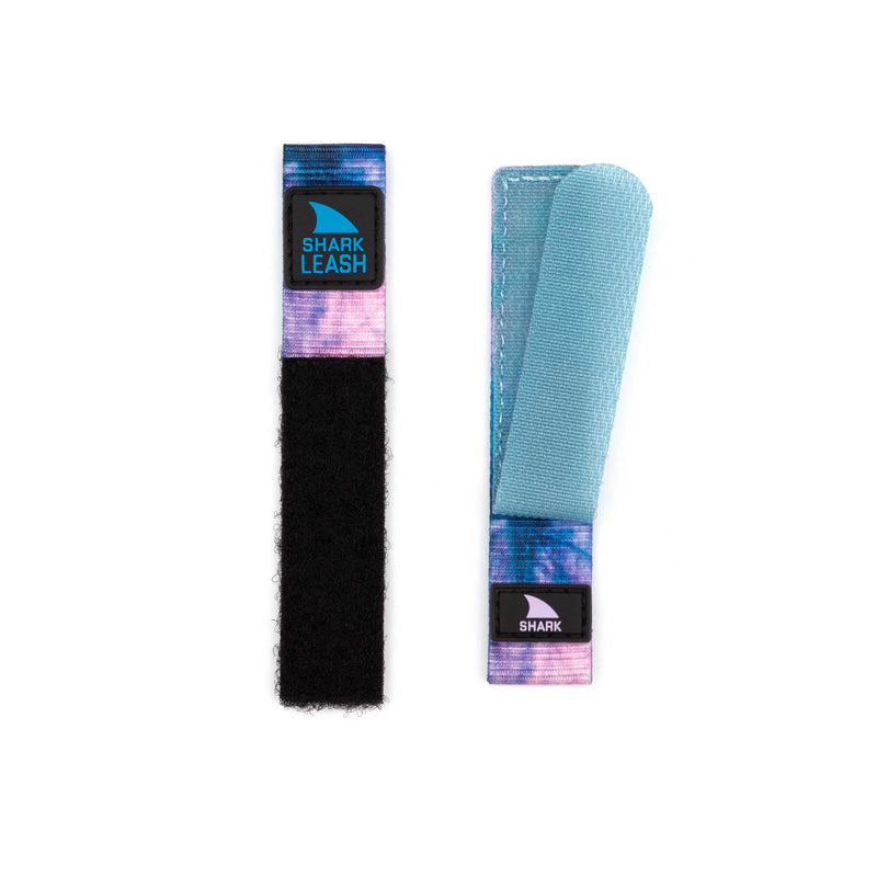 Two Freestyle STRAP KIT - LEASH - BLACK TWIST bracelets, one fastened and one unfastened, featuring a tie-dye leash closure.