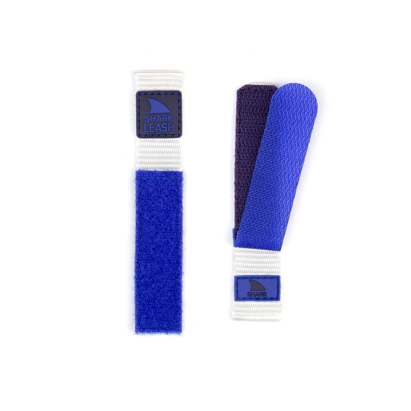 Two Freestyle STRAP KIT - LEASH - FLIPPIN BLUE straps, displayed both flat and folded on a white background.