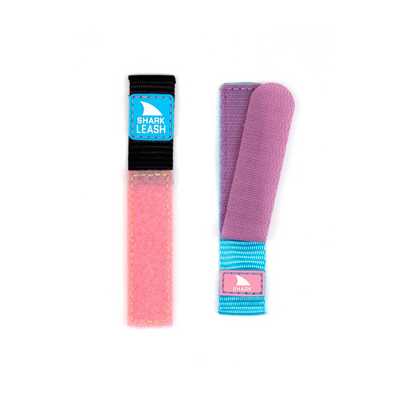 Two colorful Freestyle STRAP KIT - LEASH - GUMBALL holders with leash closure displayed on a white background.