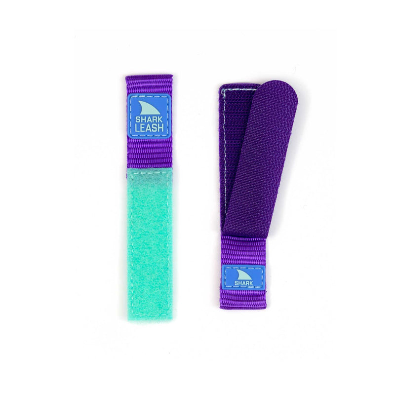 Two Freestyle STRAP KIT - LEASH - GRAPE SODA wristbands, with one displayed open to reveal the Velcro closure.