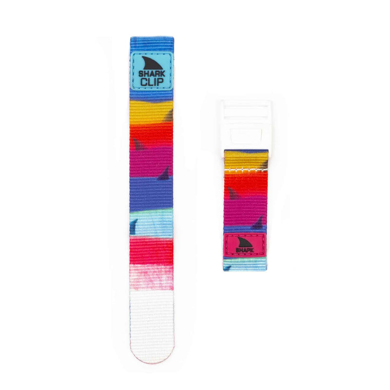 Two Freestyle STRAP KIT - CLIP - OMBRE FIN MULTI bands for your smartwatch, displayed against a white background.