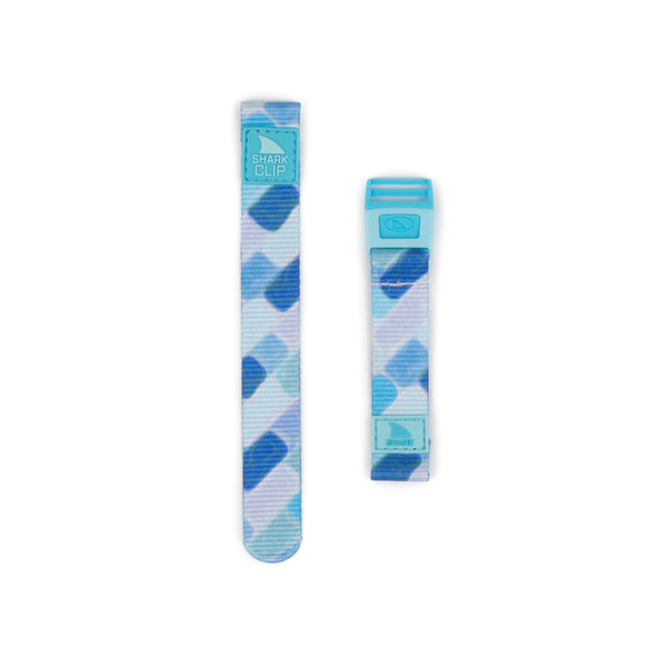 Two Shark Mini Clip Strap Kit - Blue Chip woven polyester watch straps featuring plastic clasps from Freestyle.