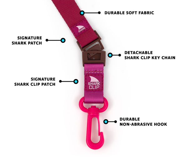 Freestyle Lanyard & Key Chain - Raspberry