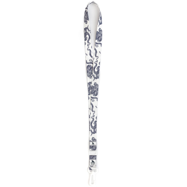 A Freestyle lanyard with an octopus pattern and a sturdy metal clip.