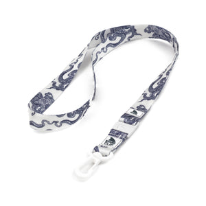 Freestyle Freestyle Lanyard & Key Chain - Octopus with blue designs and a white Shark Clip on a white background.