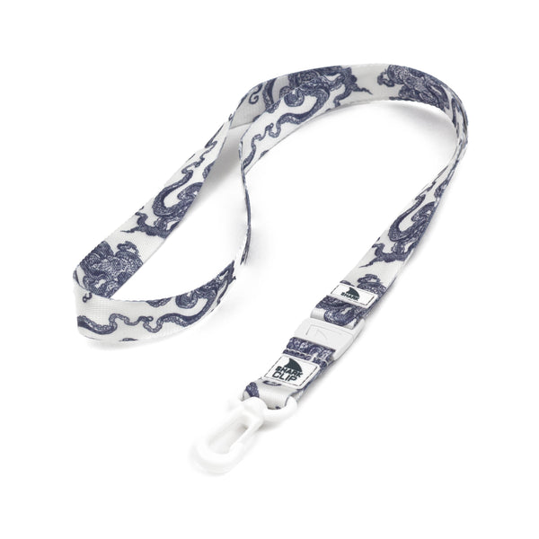 Freestyles Octopus Lanyard features a blue pattern and a versatile Shark Clip.