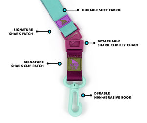 Freestyle Lanyard & Key Chain - Aqua Punch