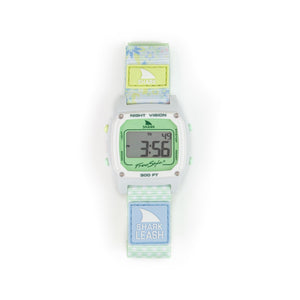Freestyle SHARK CLASSIC LEASH BOHO LIME digital watch displays numbers on its screen, features a pastel band from the brands chic line.