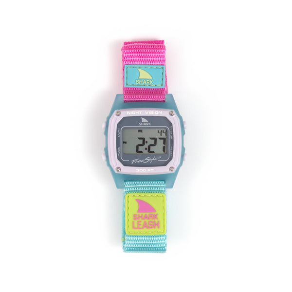 Freestyle SHARK CLASSIC LEASH SLUSHY: Digital watch, colorful nylon band, 2:27 display, water-resistant.