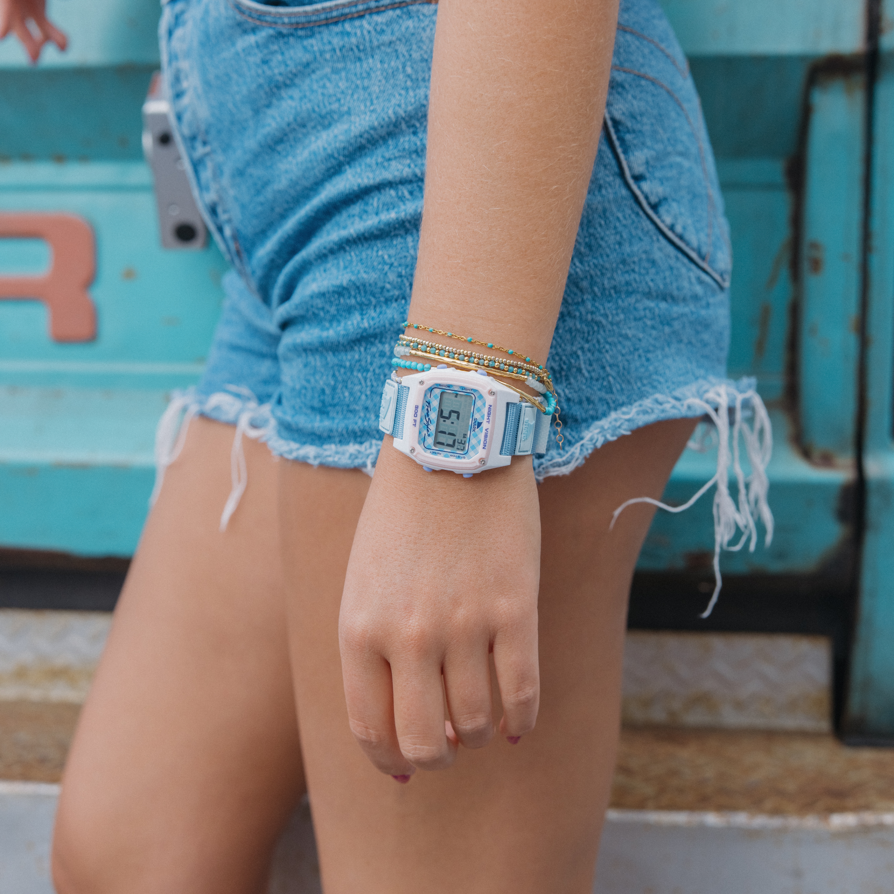 Freestyle Watches Shark Classic Leash Gingham Blue Unisex