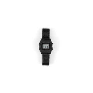 Black digital watch on a white background