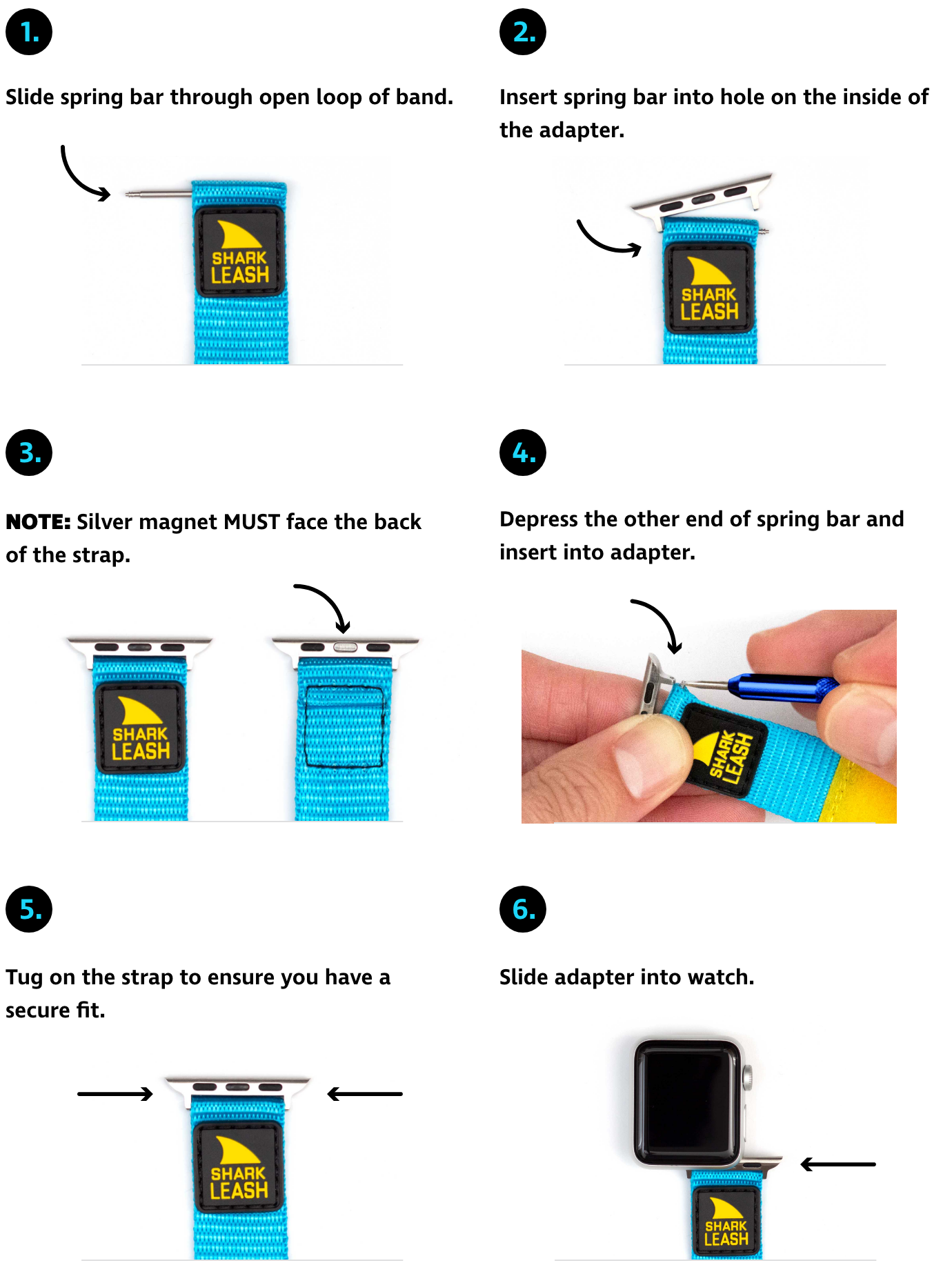 Shark leash watch instructions best sale