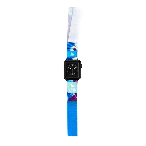 Freestyle APPLE WATCH™ LEASH STRAP BLUE DAZE with surfboard leash closure displayed against a white background.