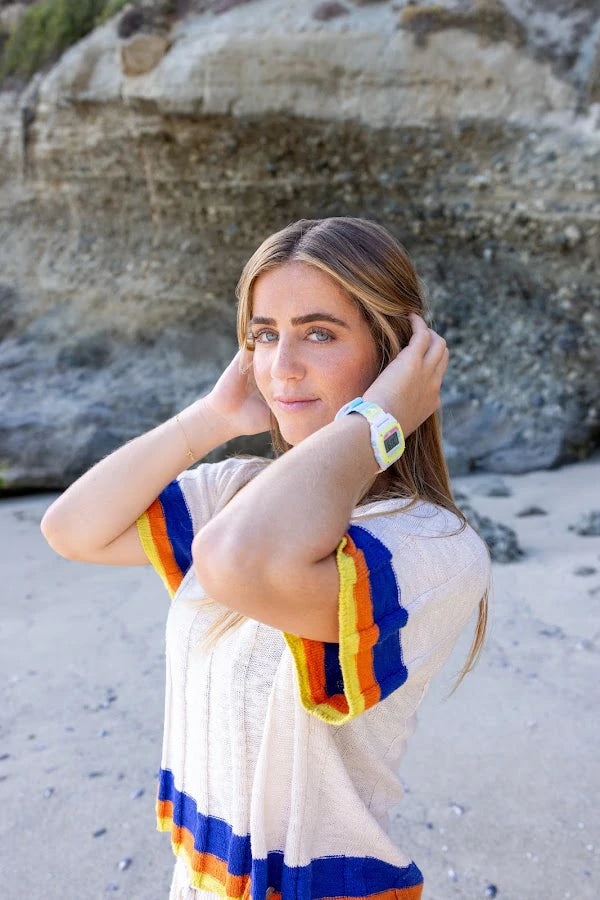 Caroline Marks wearing Brightwave