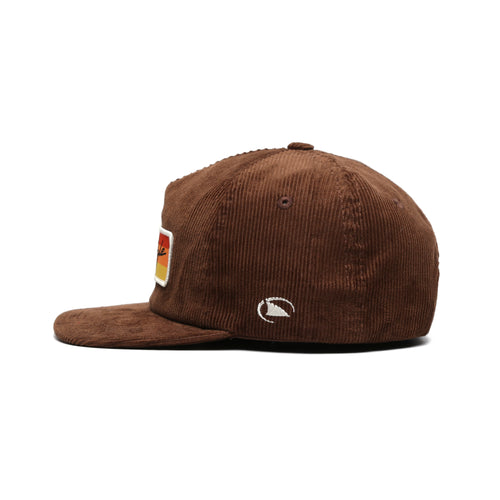 Retro Cutback Snapback Hat Dark Mocha