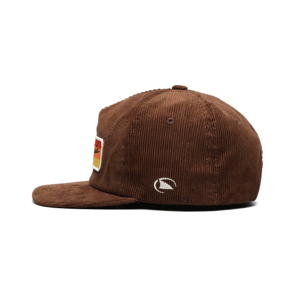 Retro Cutback Snapback Hat Dark Mocha