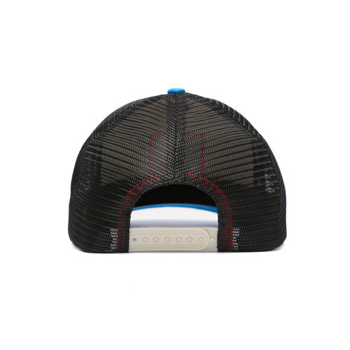 Fin Patrol Trucker Snapback Hat Black Neon