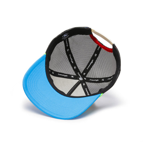Fin Patrol Trucker Snapback Hat Black Neon