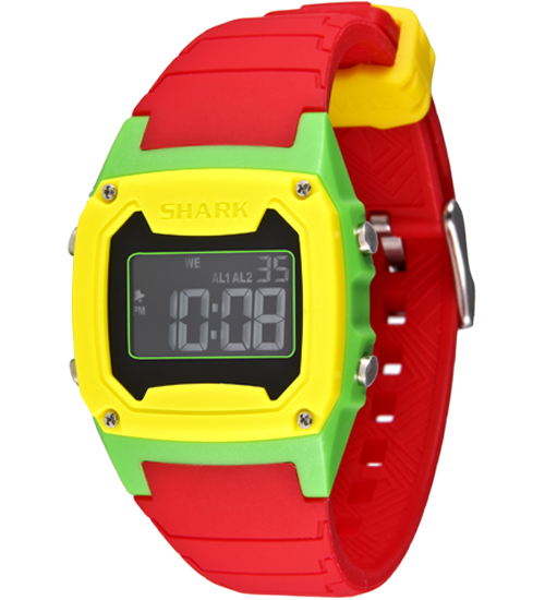Shark Classic - Strap Kit - Silicone - RED/YELLOW
