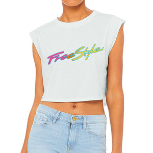 Women’s Freestyle Flirt Cropped Top Ice Blue