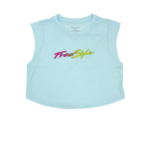 Women’s Freestyle Flirt Cropped Top Ice Blue