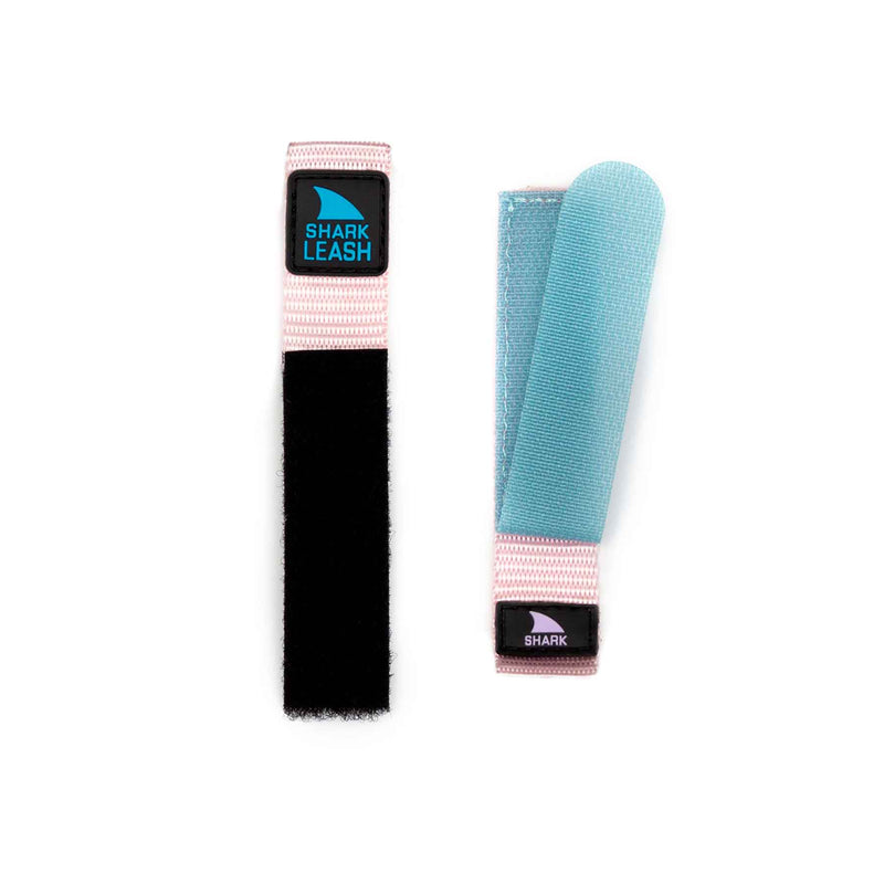 Freestyle STRAP KIT - LEASH - COTTON CANDY features two straps with black and blue Velcro and pink accents—one displayed open, the other closed.