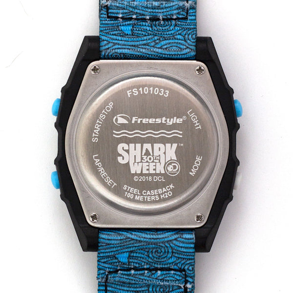 Freestyle Watches Shark Classic Leash Shark Week Blue Fin Unisex Watch FS101033