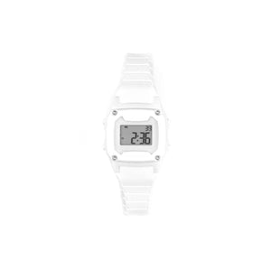 Freestyle SHARK MINI WHITE OUT surf watch displaying numbers, water resistant, on a plain white background.