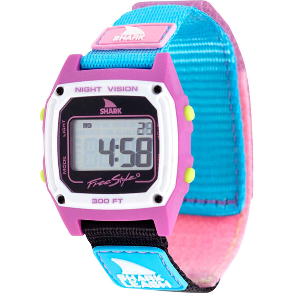 Freestyle Shark Classic - Strap Kit - Leash GUMBALL: digital watch, pink/purple/blue strap, digital display, 300 FT.