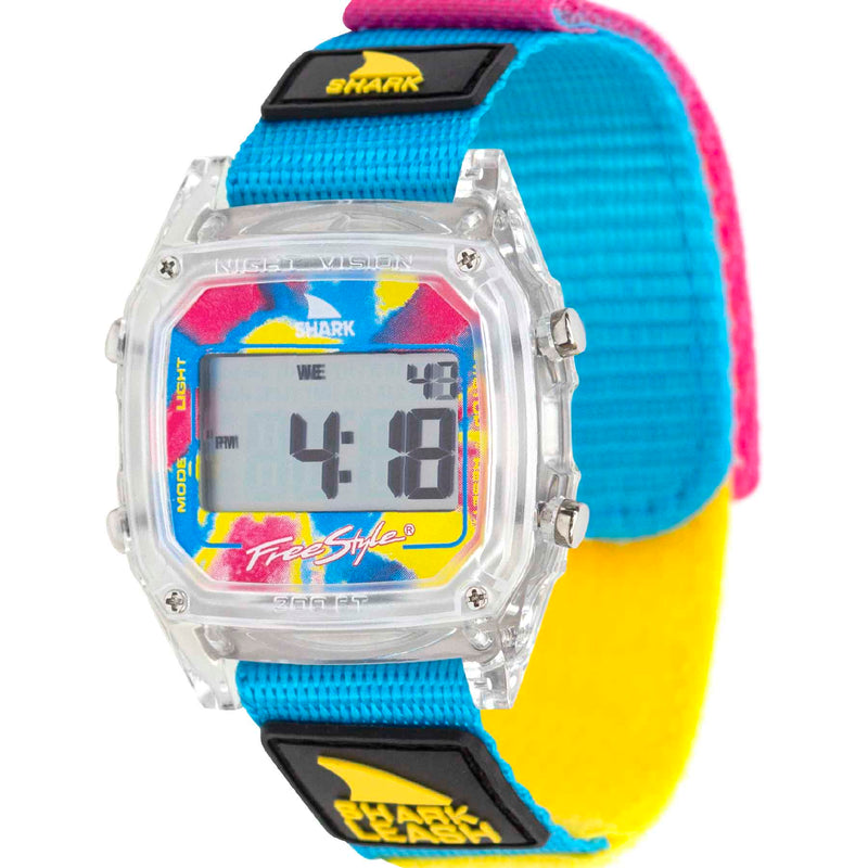 SHARK CLASSIC LEASH CLEAR/CYAN