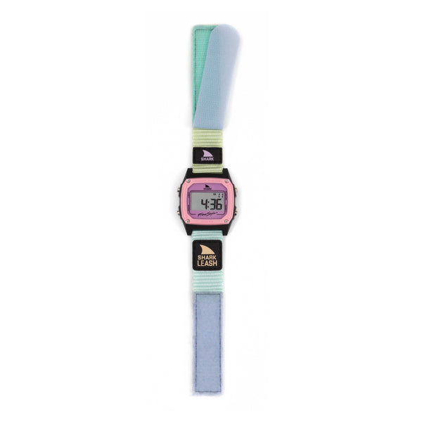 Freestyle SHARK CLASSIC LEASH ROSE TEA wristwatch with pastel Shark Leash strap and pink face, displayed flat.