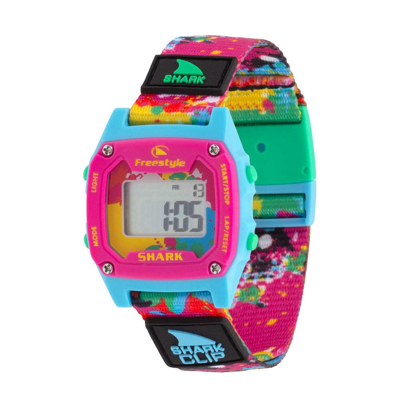 SHARK MINI CLIP NEON SPLATTER
