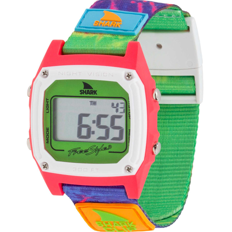 SHARK CLASSIC CLIP TIE DYE GREEN NEON