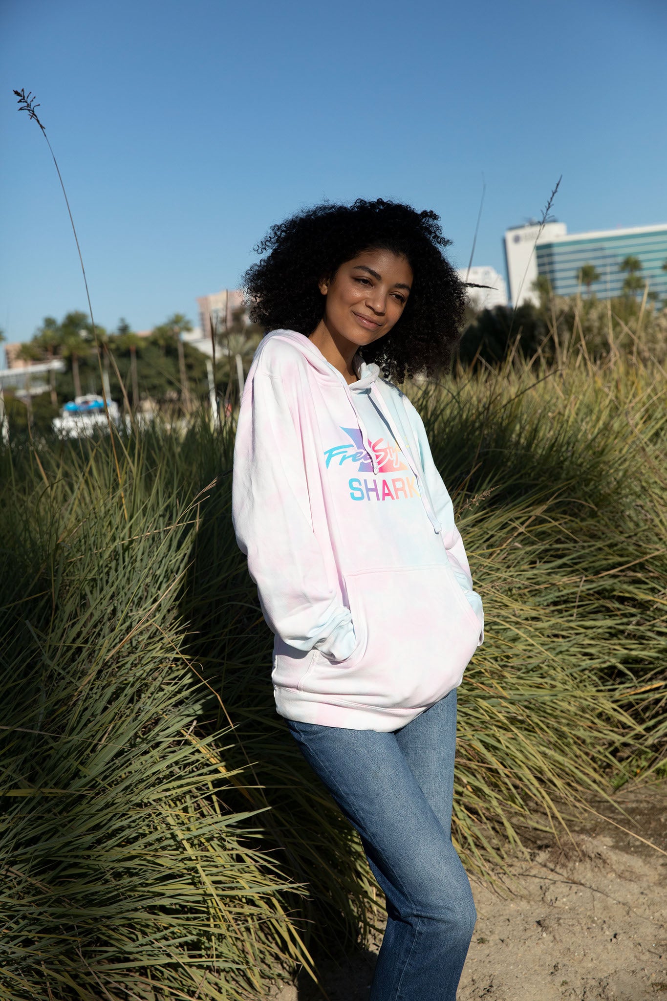 Unisex Cotton Candy Tie Dye Hoodie Freestyle USA