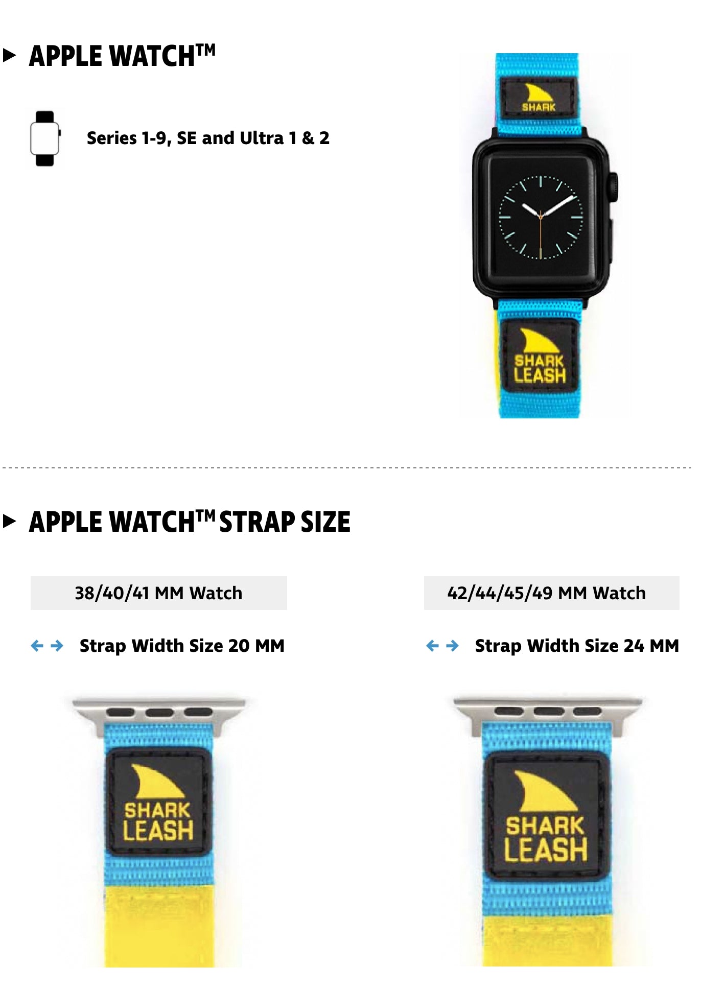 Freestyle Apple Strap Compatibility Chart