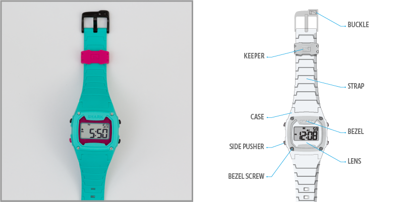 Freestyle Watch Diagram - Front